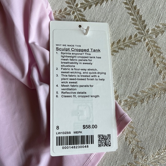 Lululemon sculpt cropped tank - Picture 2 of 5